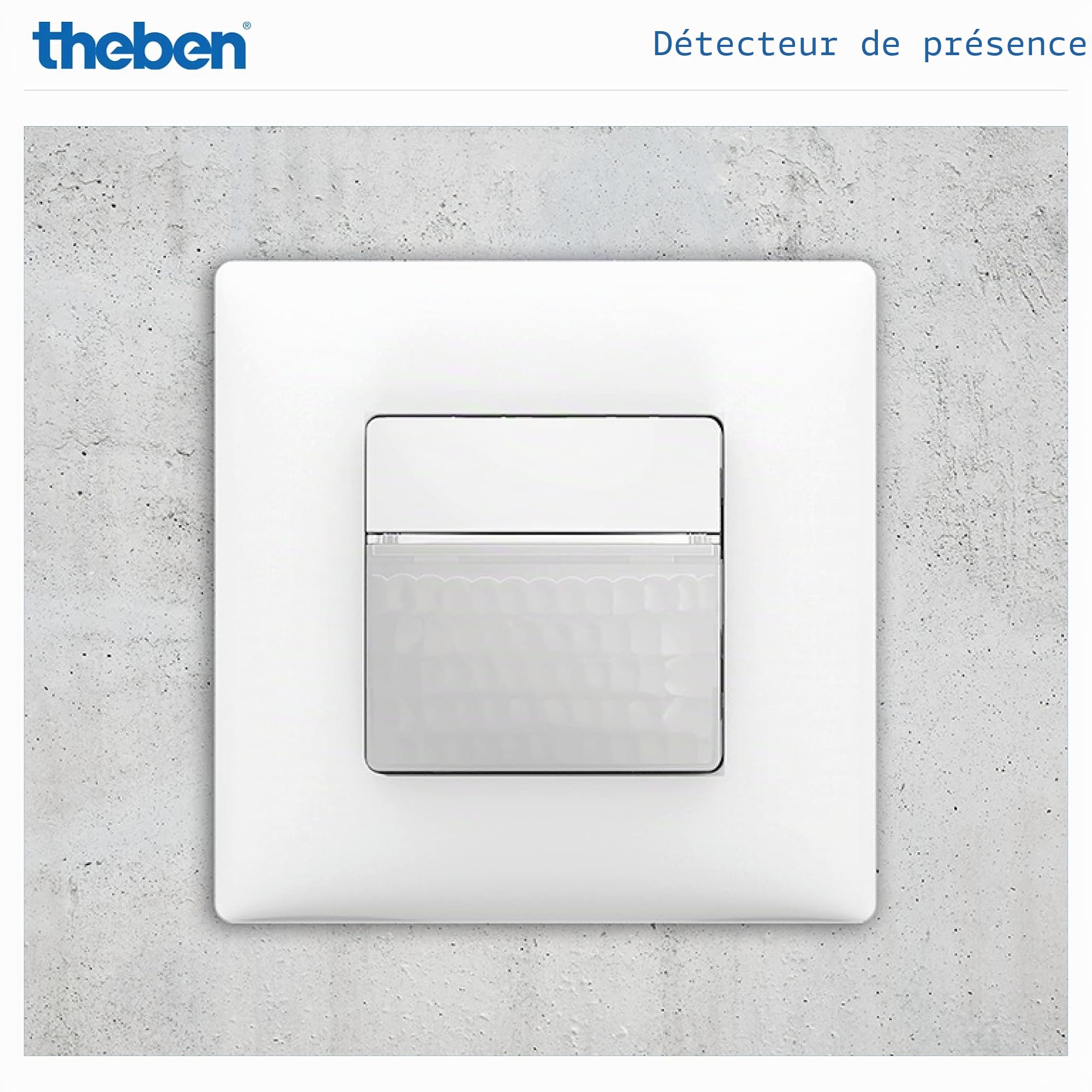 Theben 2060655 theMura S180-101 encastré WH détecteur de présence PIR