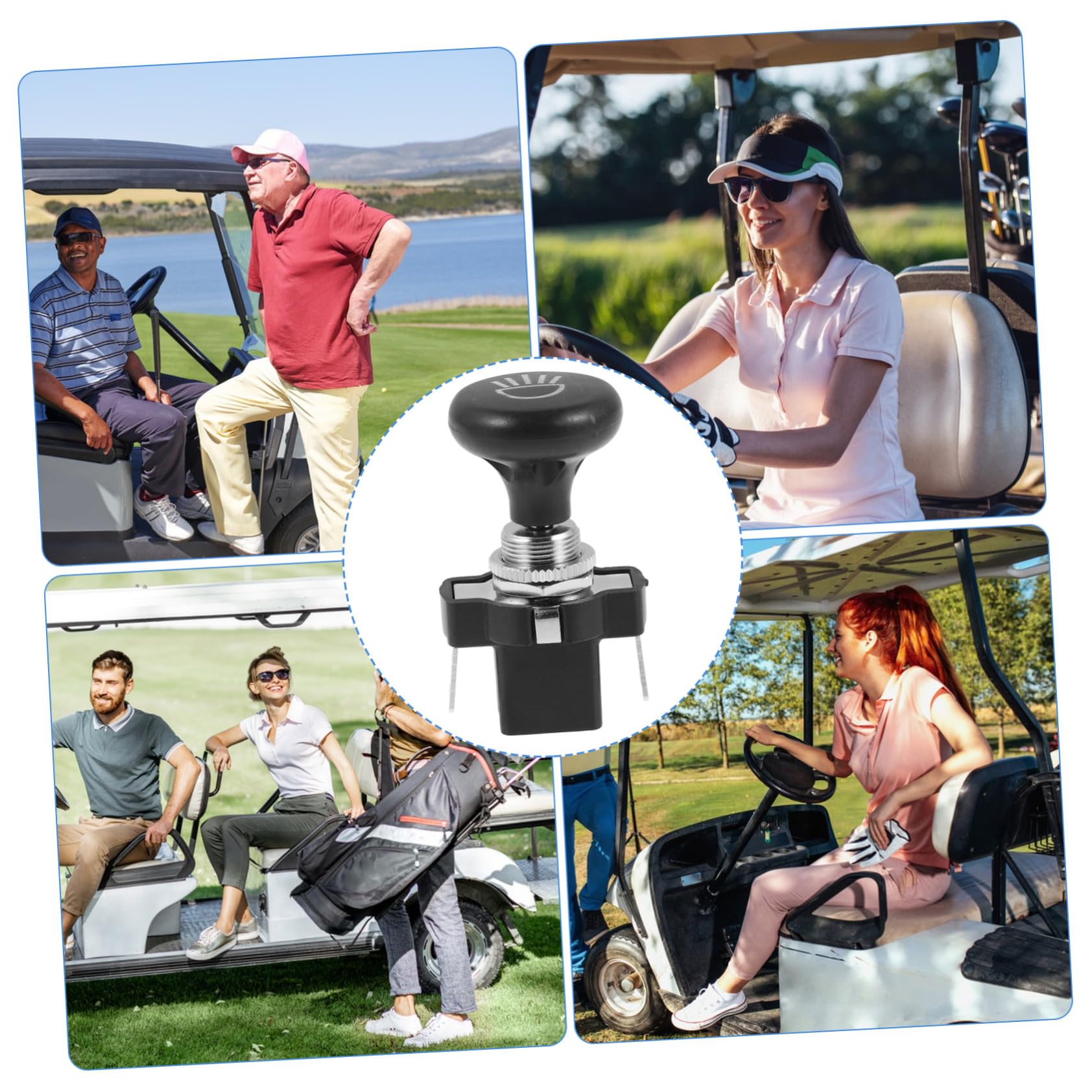 Golfcart Lichtschalter Zugknopf Hochpräzise Frontscheinwerfer Schalter Kompatibel mit Clubcar Ezgo Modelle Vielseitiger Ersatzteil