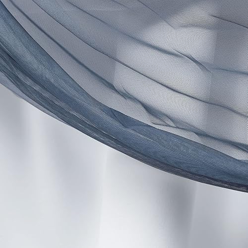 Miniatura 2 de Exclusive Home Crescendo - Par de paneles de cortinas opacas con ojales en la parte superior, 52 x 96 pulgadas, índigo, juego de 2