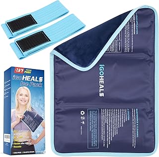 Sponsored Ad - Ice Packs for Injuries Reusable, Standard Large Heating Pad with Straps and Soft Plush Side for Hip, Should...