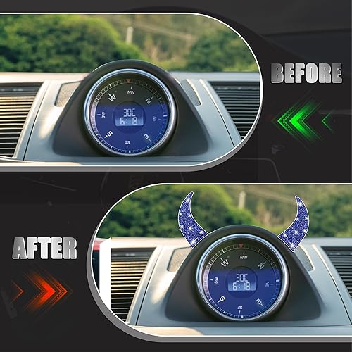 Miniatura 10 de WINKA Calcomanías brillantes de decoración con diamantes de imitación en 3D para automóvil, salpicadero, camión, motocicleta, automóvil, accesorios