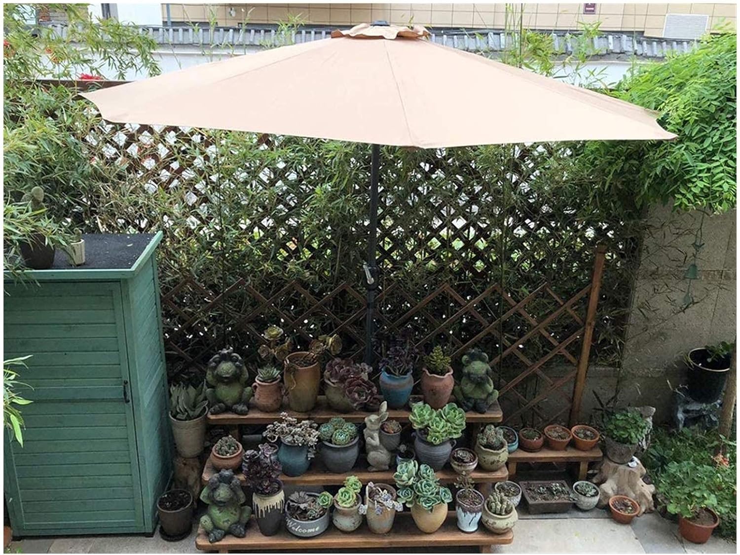 Outdoor Garden Parasols Outdoor Umbrella Patio Parasol Bistro Wall Balcony Door Window Sun Shade Market Umbrella,Without Parasol Base good