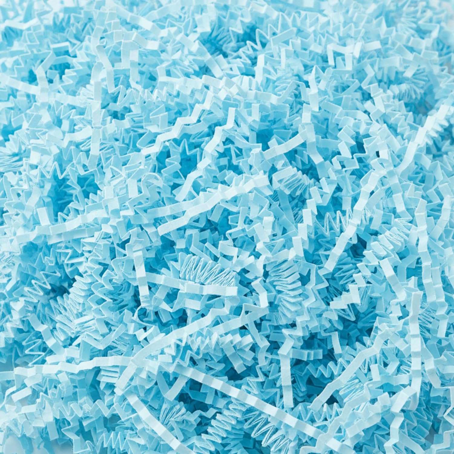 RecraftJoy Pastel Blue Shredded Paper 100g | Sky Blue & Light Blue Crinkle Cut Paper Grass Filler for Gift Box Packing, Baby Shower Hampers & Decoration-image-43