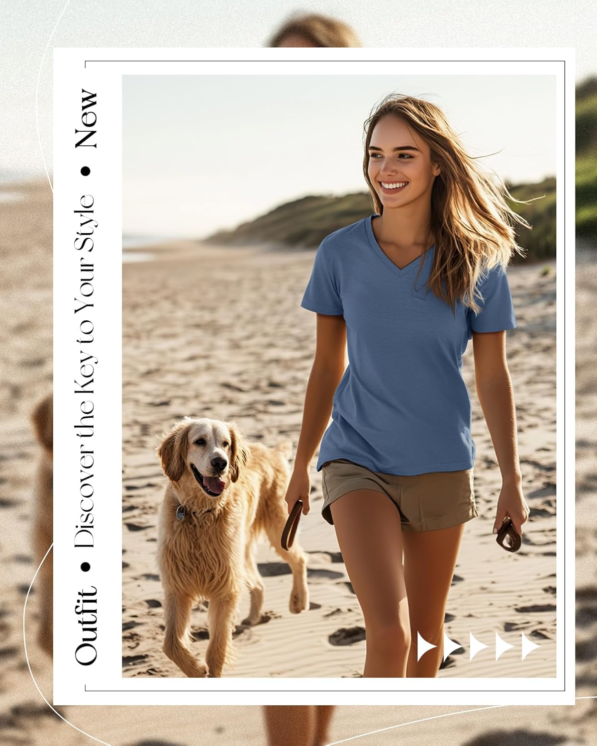 Riyiper 4 Pack Women's V Neck T Shirts Short Sleeve Casual Tunic Tops Loose Fit Summer Curved Hem Basic Tee - Image 7