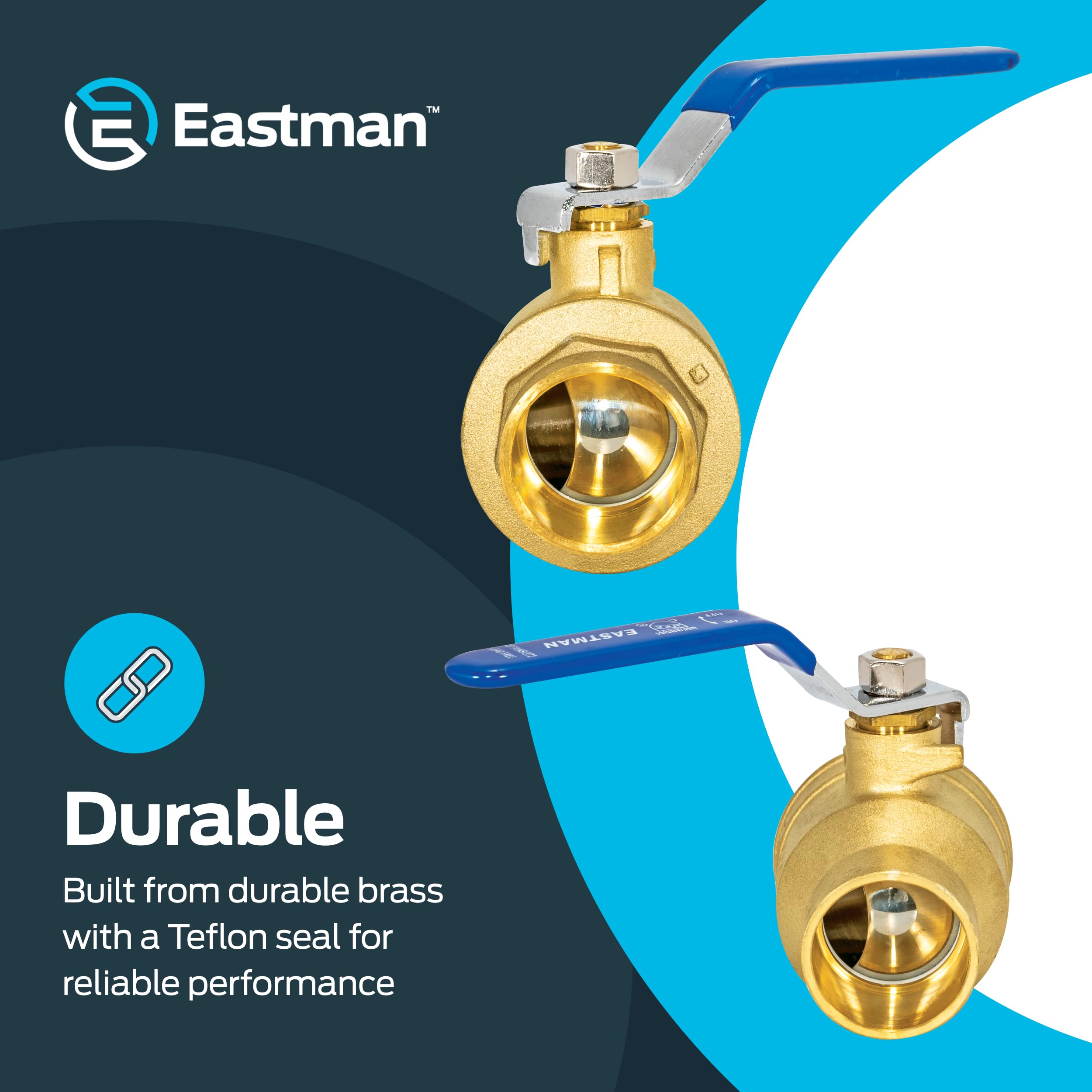 Eastman 20067LF Válvula de Bola Completa, 1-1/4" C x C