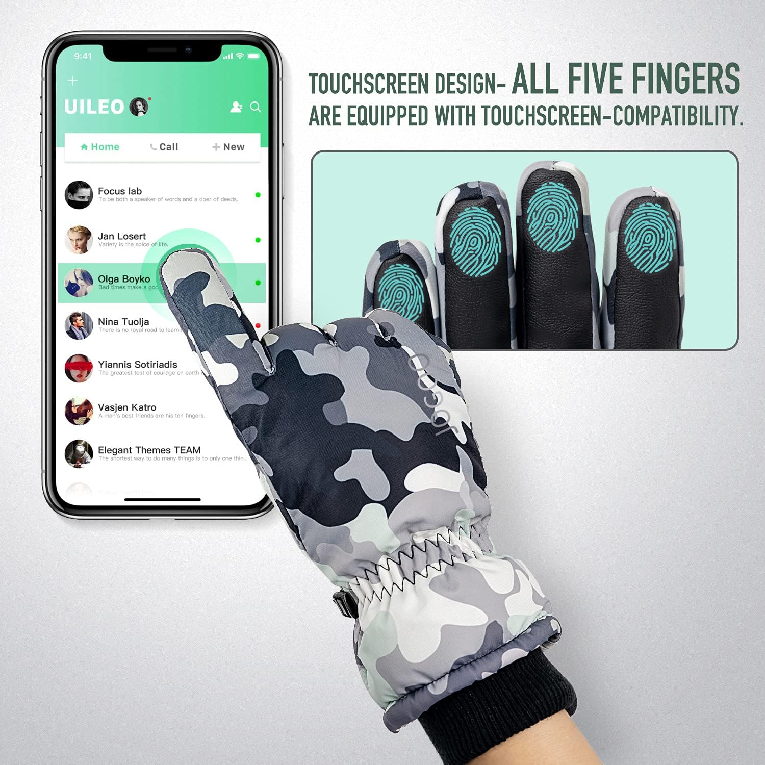 Jogoo Winter Snow Gloves for Men Women,Outdoor Ski Gloves 3M Thinsulate Waterproof&Windproof Touchscreen Cold Weather Gloves : Clothing, Shoes & Jewelry
