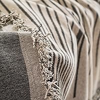 Vista 58 de VClife funda boho de sofá de felpilla para sofá seccional, funda antideslizante para sofá de 2 plazas, protector para mascotas con borlas, funda