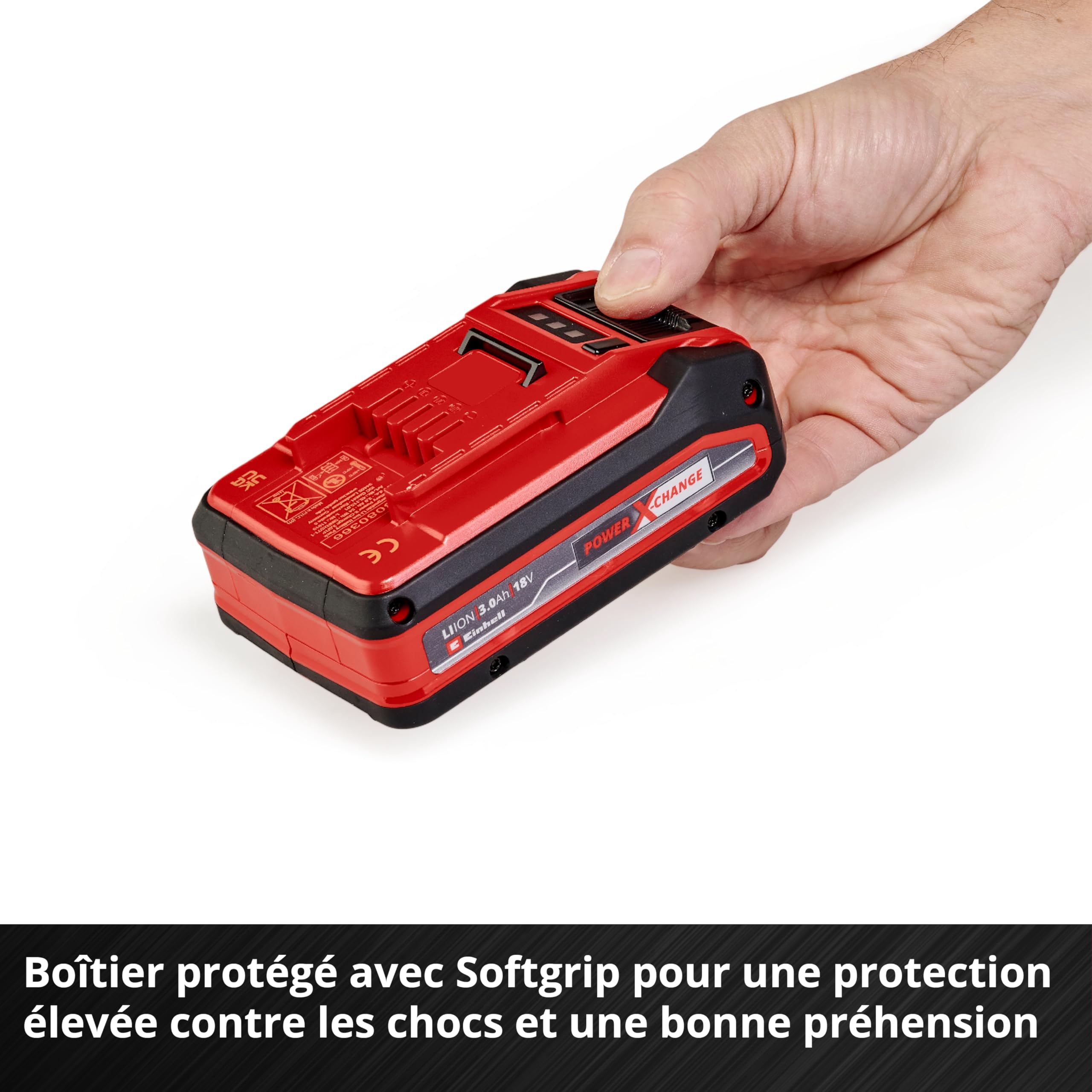 Einhell Batterie 3,0 Ah Power X-Change Plus (Lithium-ION, 18 V, pour Tous Les appareils Einhell Power X-Change)