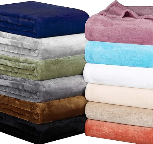 Miniatura 7 de Superior Manta de Forro Polar, Manta Decorativa Suave, Esponjosa, Linda para Dormitorio, Sofá, Ropa de Cama Peluda, Linda Decoración Tejida para