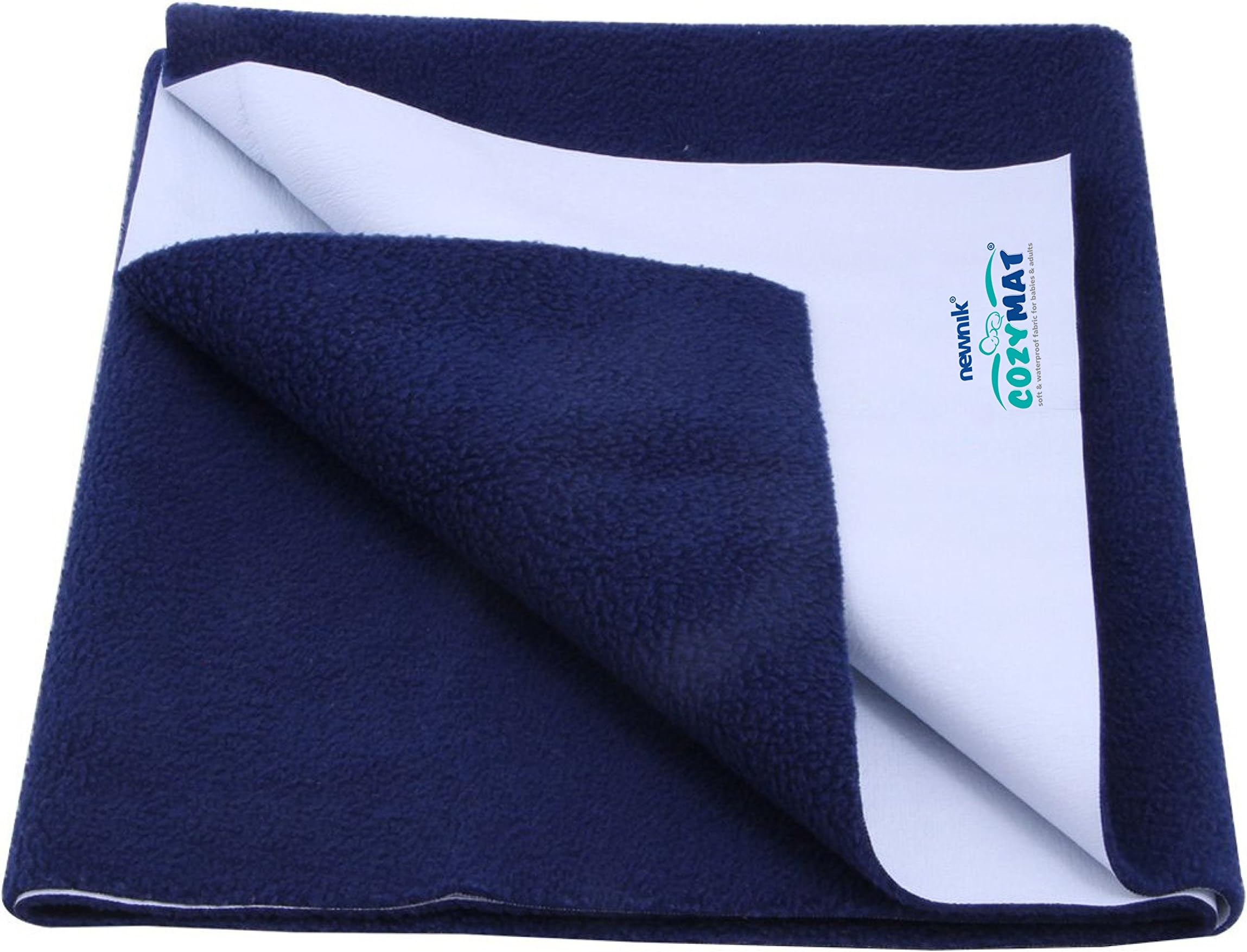 Waterproof, Breathable, Reusable Mat/Underpad/Absorbent Sheets/Mattress Protector (Size: 140 x 100 Centimeter, NAVYBLUE)