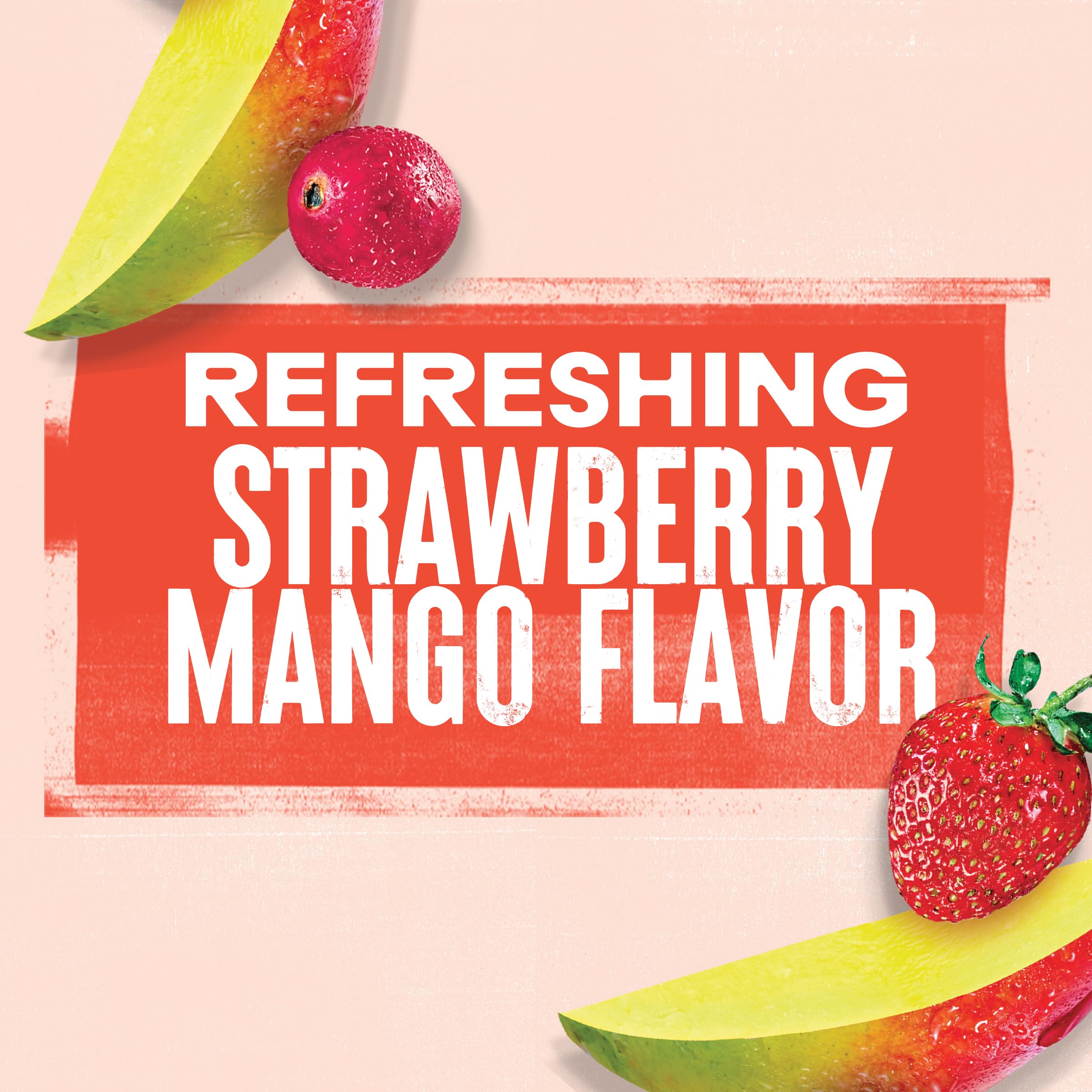Ocean Spray® ZERO Sugar Strawberry Mango Juice Drink, Strawberry Mango Juice Drink Sweetened with Stevia, 10 Fl Oz Bottle, 6 Count (Pack of 1)