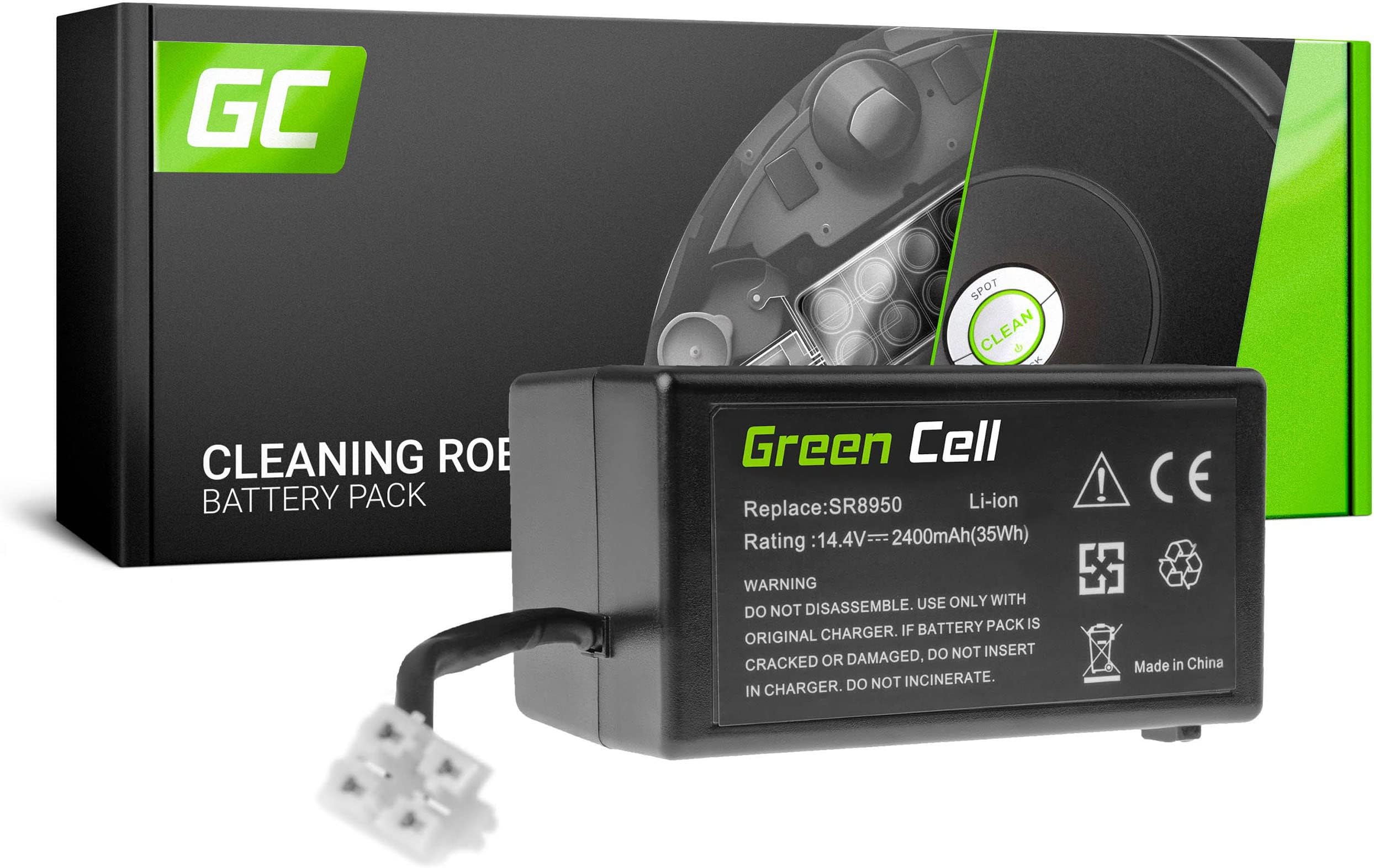 Battery (2.4 Ah 14.4 V Li-lon) DJ43-00006B DJ96-00152B Green Cell for NaviBot Pop-Out S SR10F71 SR10F71UB SR8900 SR8930 SR8940 SR8950 SR8980 SR898989898980 0L3K SR8987 SR8988 VC-RM72VGN VC-RM96WN