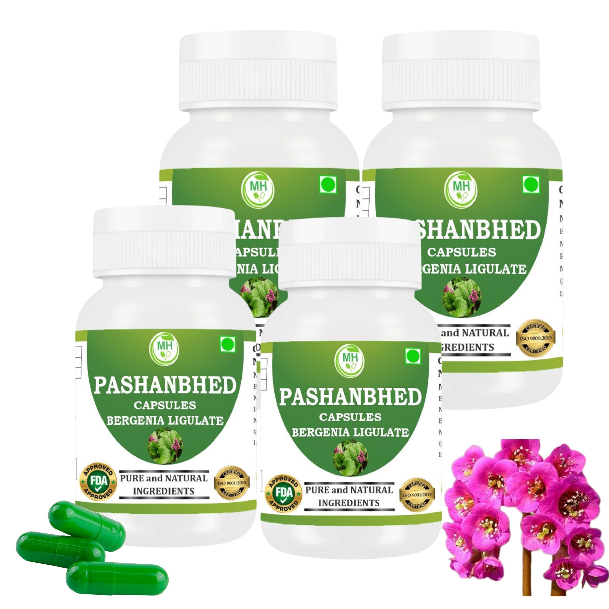Pashanbhed Capsules | Ayurvedic Herbal Formula with Bergenia ligulata | Plant-Based Supplement | Vegan | 60 Veg Capsules | Traditional Botanical Ingredient (Pack of 1) — Amazon image 6