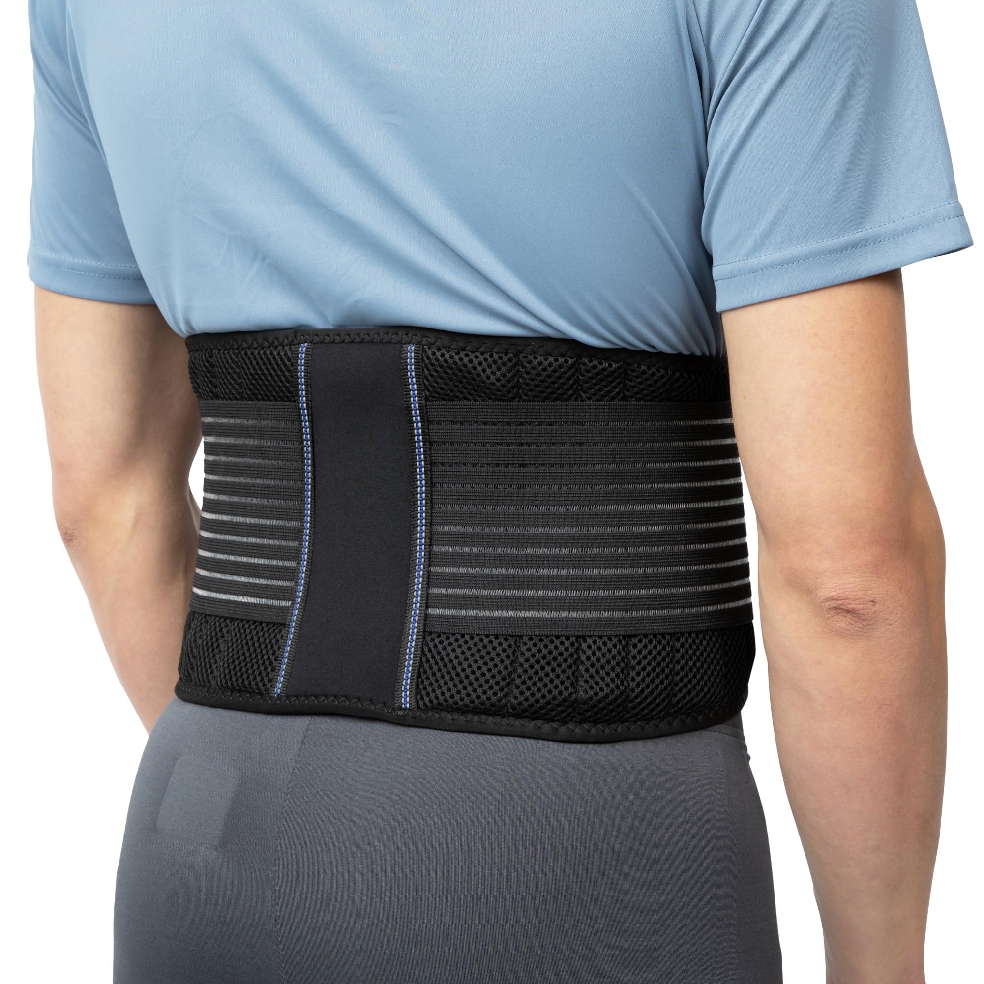 BraceUP Waist Supporter Lumbar Belt Corset for Men Women Adjustable Breathable Sports Daily Life Work (XXL 110-135 cm)