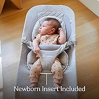 Vista 9 de Ergobaby Evolve - Asiento mecedora 3 en 1 para bebé, mecedora ajustable multiposición para bebés y silla para niños pequeños, tejido de punto suave