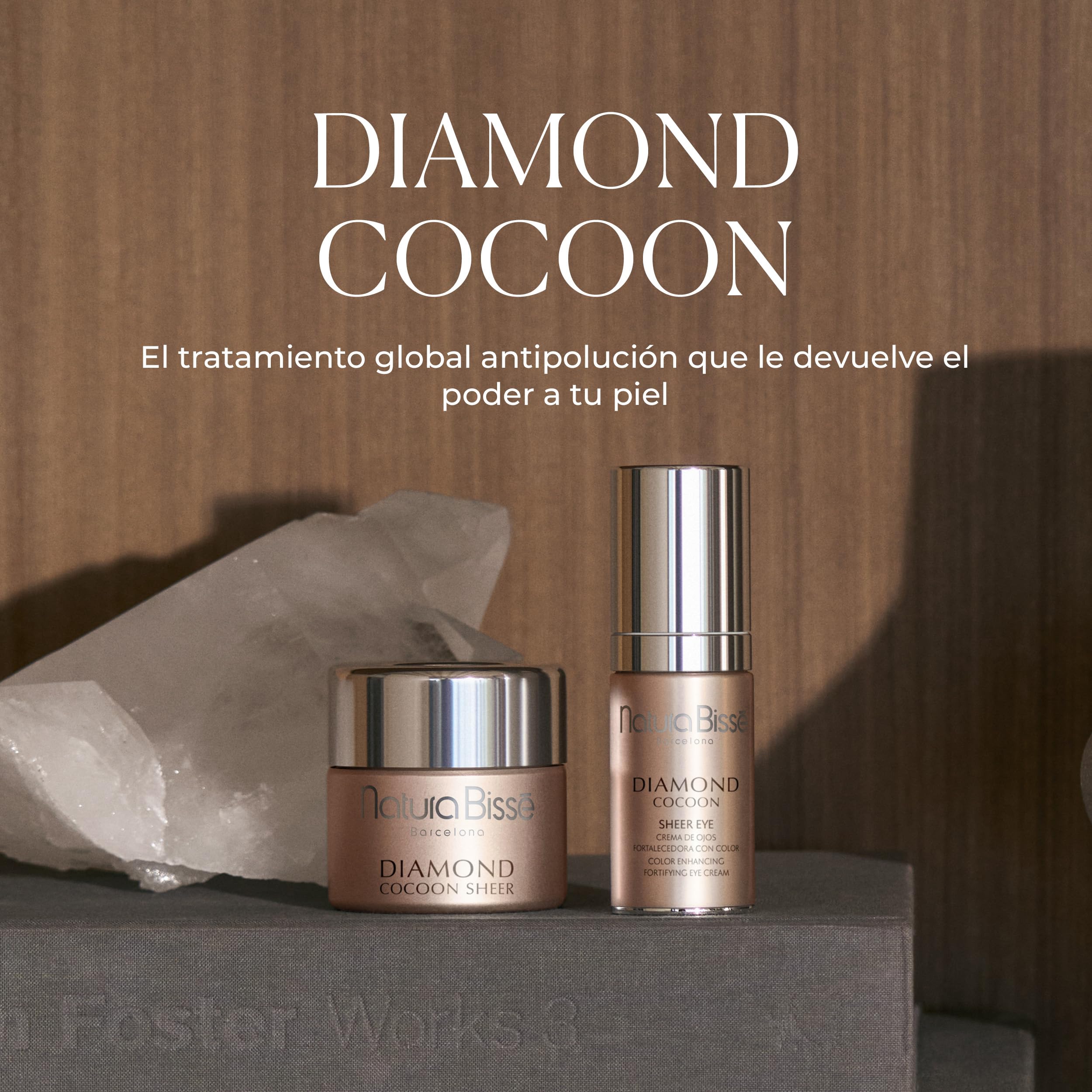 Natura Bissé Diamond Cocoon Sheer Eye | Contorno de Ojos Antiedad con Color con Ácido Hialurónico, Antioxidantes, Vitamina PP y Extracto de Fermentus Glaciarum | 10 ml