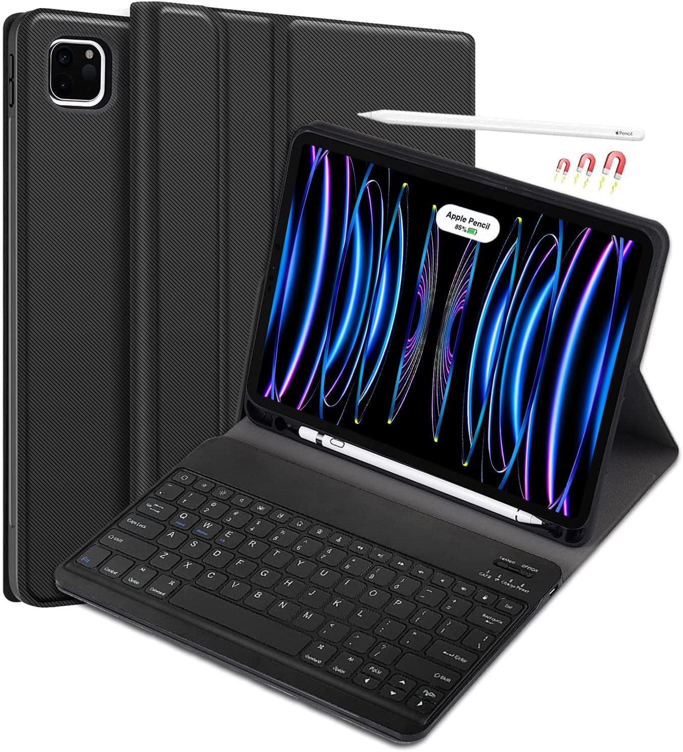 iPad Pro 12.9 2022 Case with Keyboard for iPad Pro 6th/5th/4th/3rd