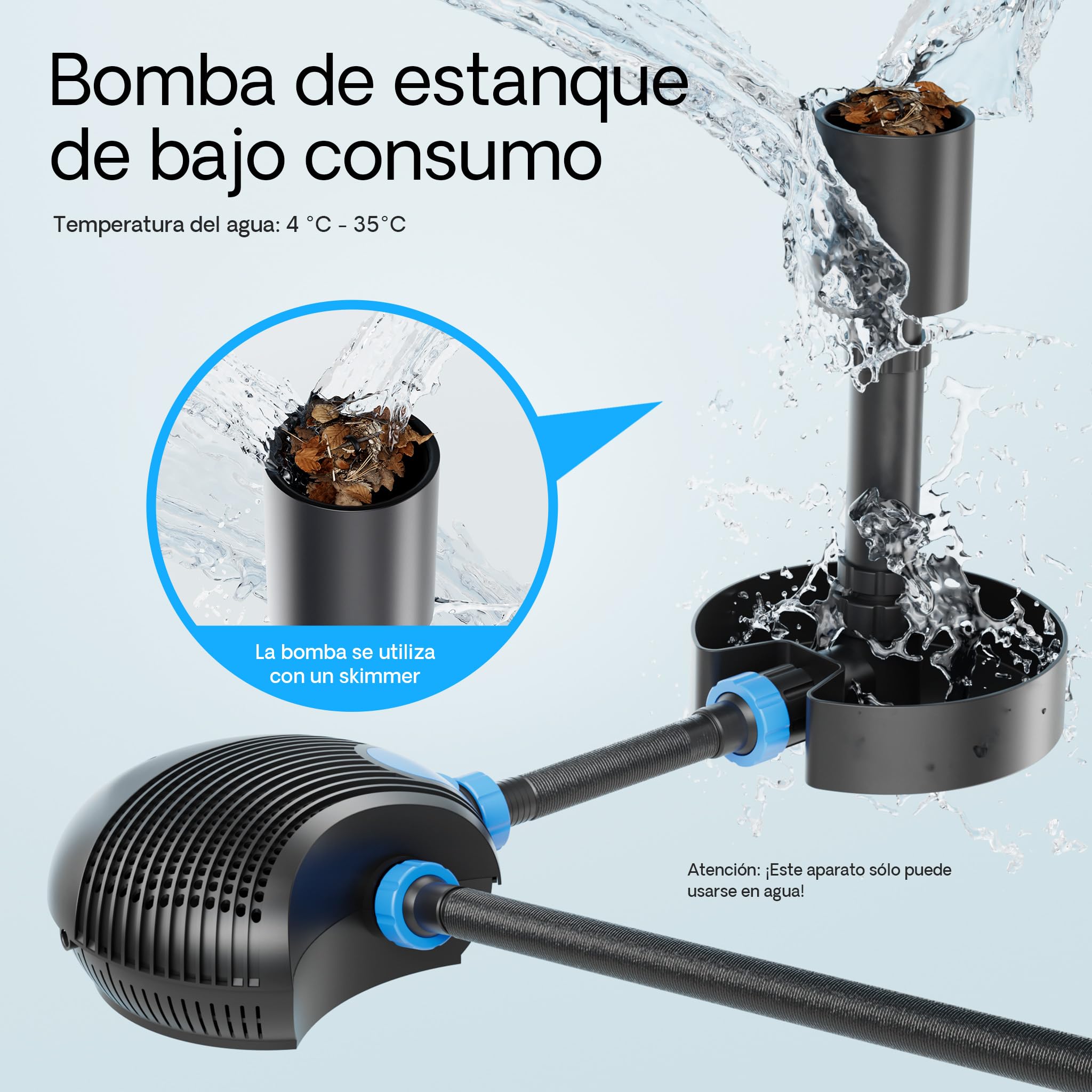 SunSun CTF-1000B SuperECO Bomba de Agua para Estanque 10000l/h 80W