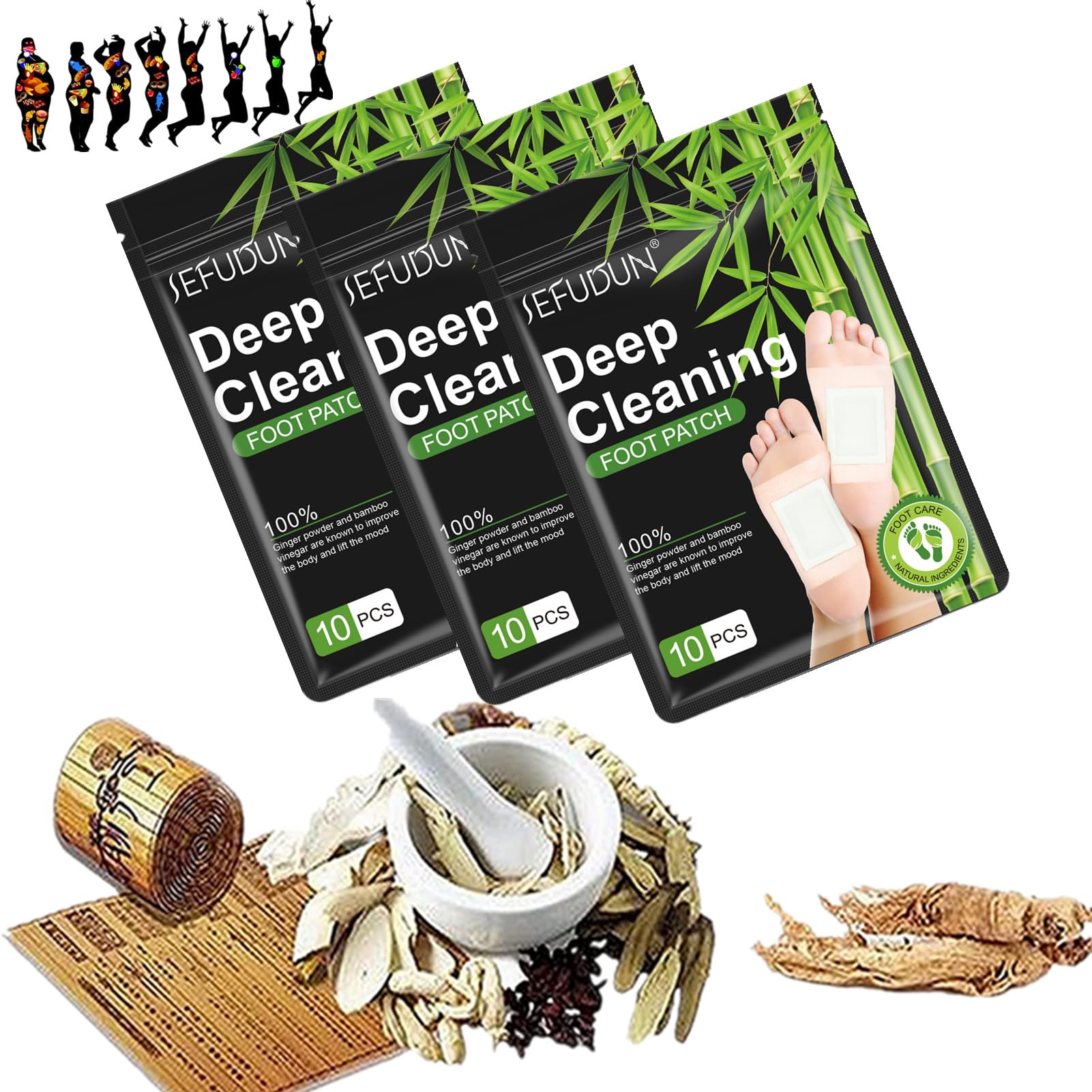 30PCS Foot Patch, Natural Cleansing Foot Pads (30PCS)