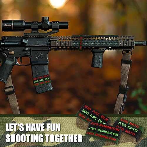 Miniatura 4 de Chivao Paquete de 45 bandas de marcado de revistas 5.56, 223 REM, 300 bandas opacas para accesorios