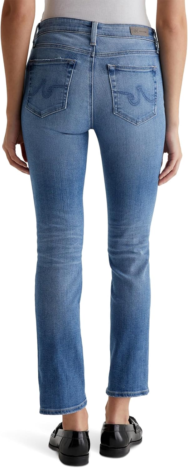 AG Women's Mari Mid-Rise Slim Straight Jeans in 13 Years Promenade - Image 3