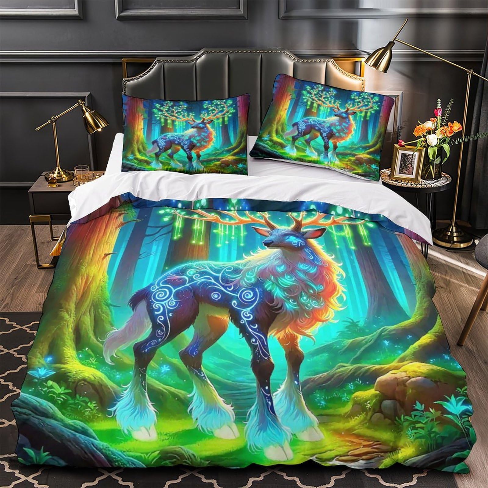 Parure de lit cerf 3D pour transformer la chambre de votre ado en un havre de paix