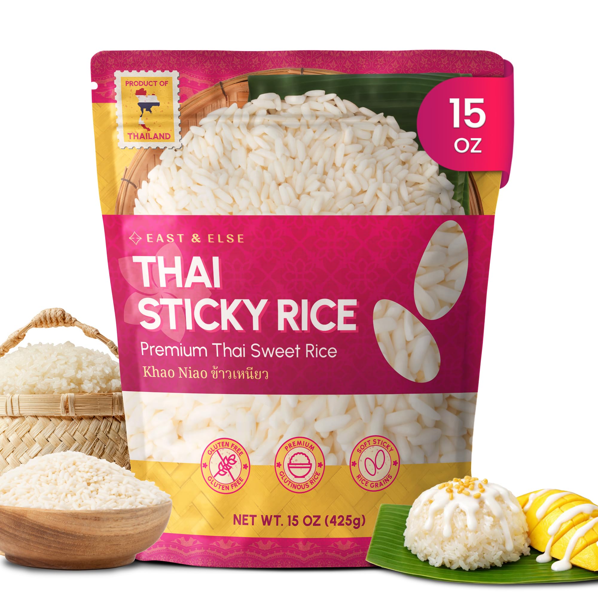 East and Else Thai Sticky Rice - dried grains and rice | Mubboo