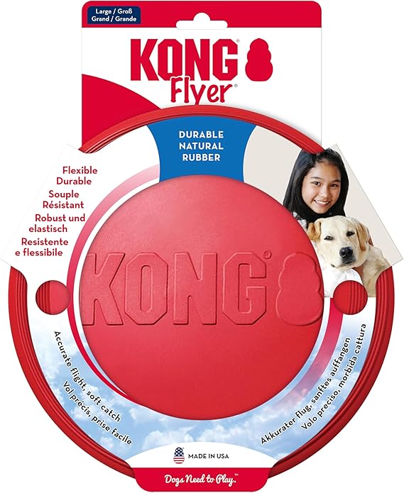 Os Distributeur De Friandises KONG Goodie Bone - Lot De 2 - Pour Grands Chiens - Caoutchouc Naturel Durable