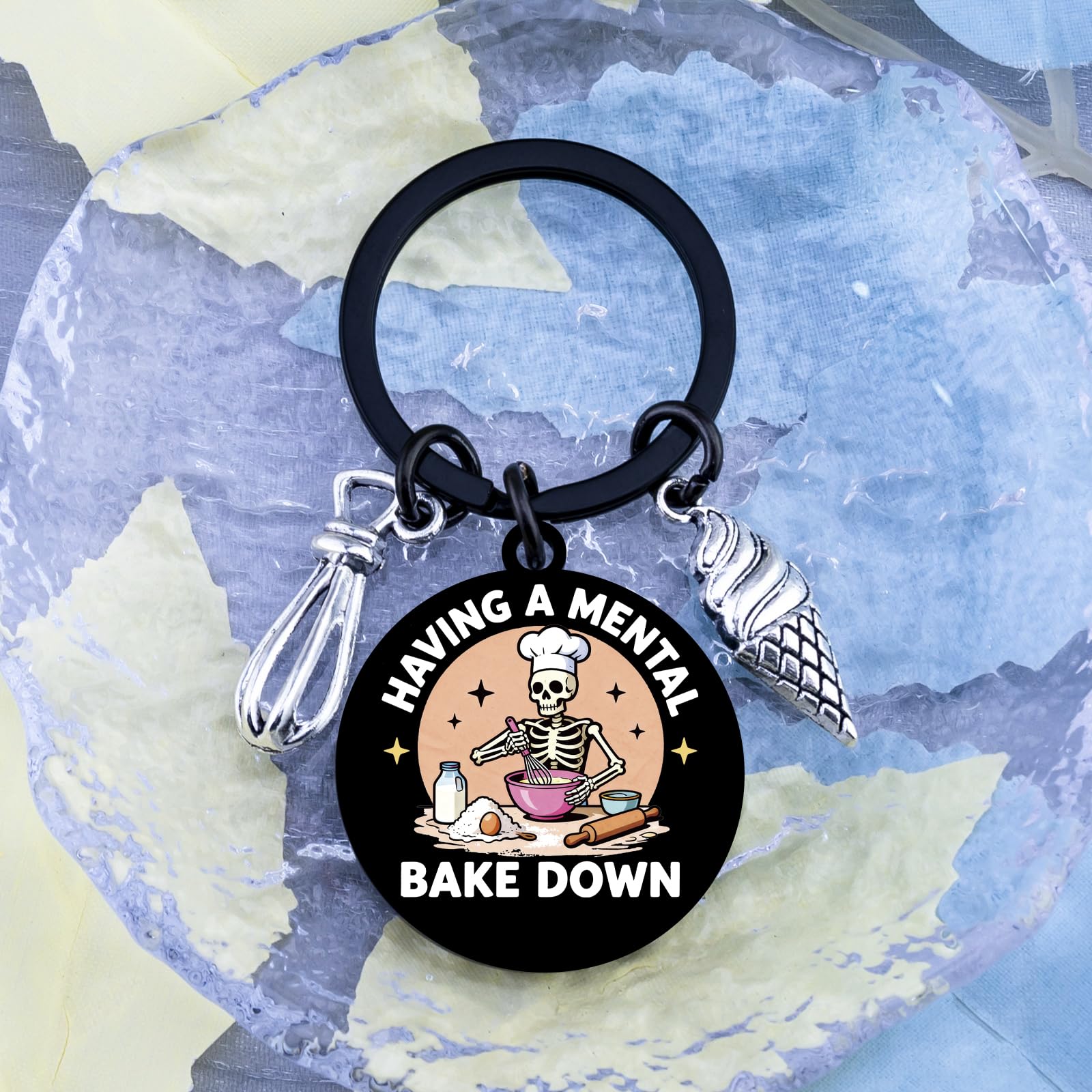 Funny Baking Gifts for Women Baker Gifts for Women Best Gifts for Bakers Women Baking Lovers Gift Ideas Cute Chef Baker Gifts Baking Keychain Accessories Cookie Keychain Bakers Presents