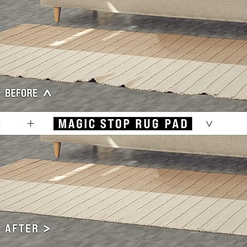 Miniatura 3 de Grip-It almohadilla antiderrapante para tapetes sobre alfombra, Tela, Blanco