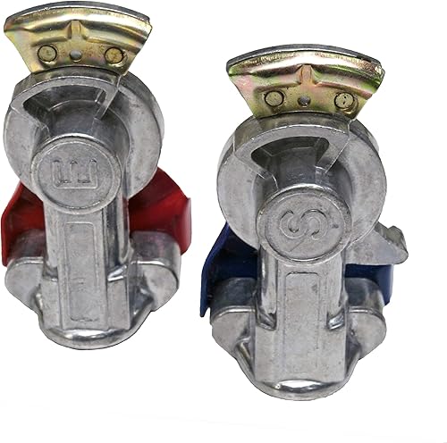 Miniatura 6 de Kit de montaje y accesorios de línea de aire en espiral, 15 pies de longitud; 1 x 12 y 1 x 40 cables, par de Gladhands de aluminio, par de agarres