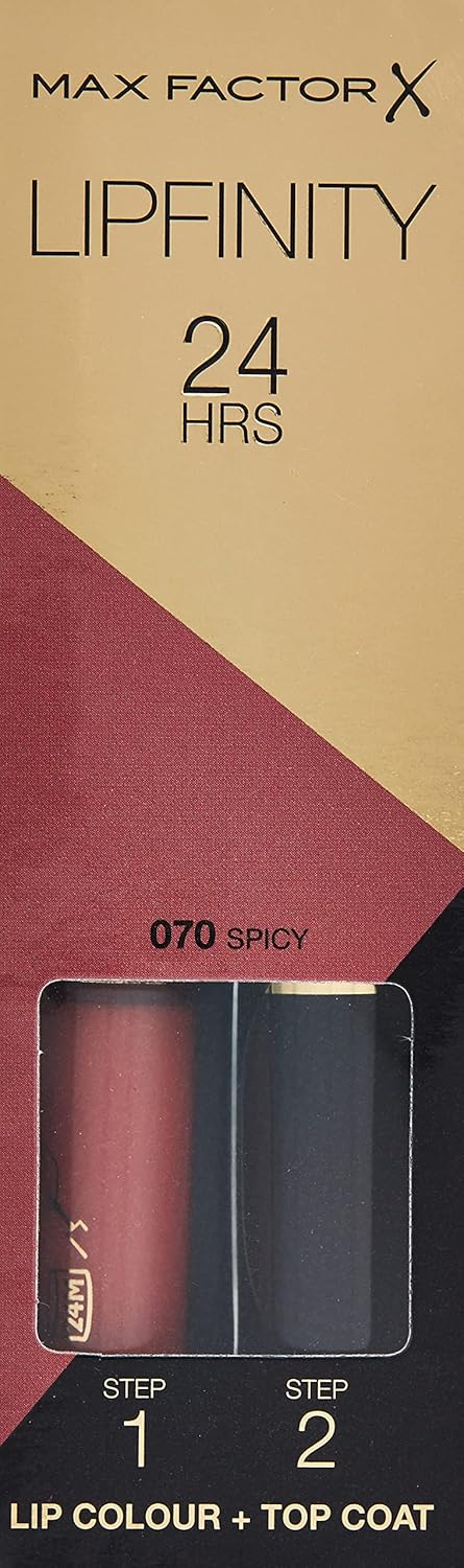 Max Factor Lipfinity Lipstick, Spicy, 1 Set - Image 4