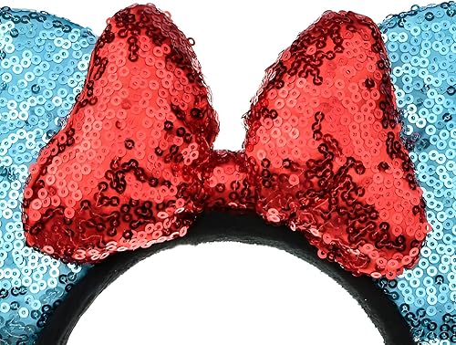 Miniatura 8 de A Miaow Diadema de Orejas de Ratón Negro 3D con Lentejuelas MM Purpurina Mariposa Hebilla para Cabello Suministros del Parque Adultos Mujeres