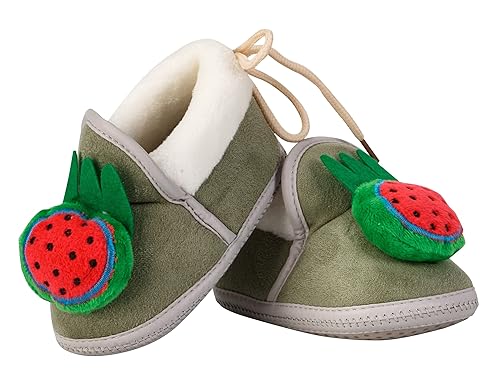 Lillypupp New Born Baby Shoes and Unisex Booties with Lays for Grip for Baby Boy and Girl from 6-12 Month to 1 Year. Casual Socks for First Walker and Pre Walker