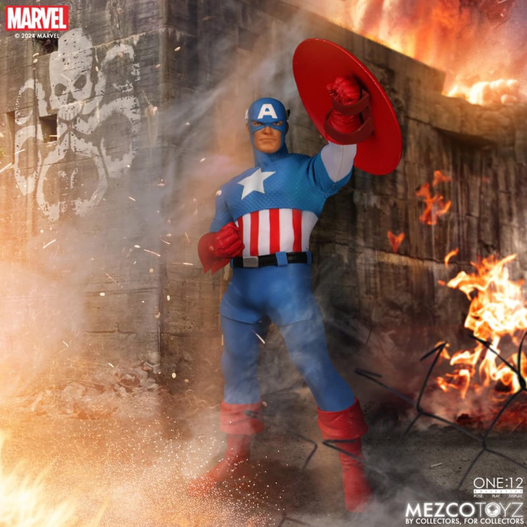 ワン12コレクティブMEZCOキャプテンアメリカ Amazon.com: Mezco Toyz One:12 Collective Marvel Comics Cap America