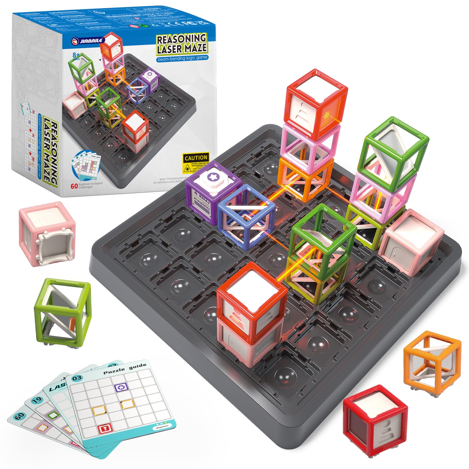 VkotaVkoty Stem Light Path Maze, Ultimate STEM Toy for Boys Age 8-12, Logic Game with 60+ Challenges, Perfect 8-12 Year Old Boy Birthday Gift to Cultivate Spatial Planning & Scientific Exploration