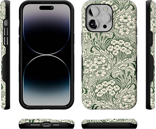 Vista 17 de Casely - Funda para iPhone 14 Pro Max, Viva La Vida, Frida Kahlo Floral Collage, compatible con MagSafe 10 Frida Kahlo Viva La Vida Collage