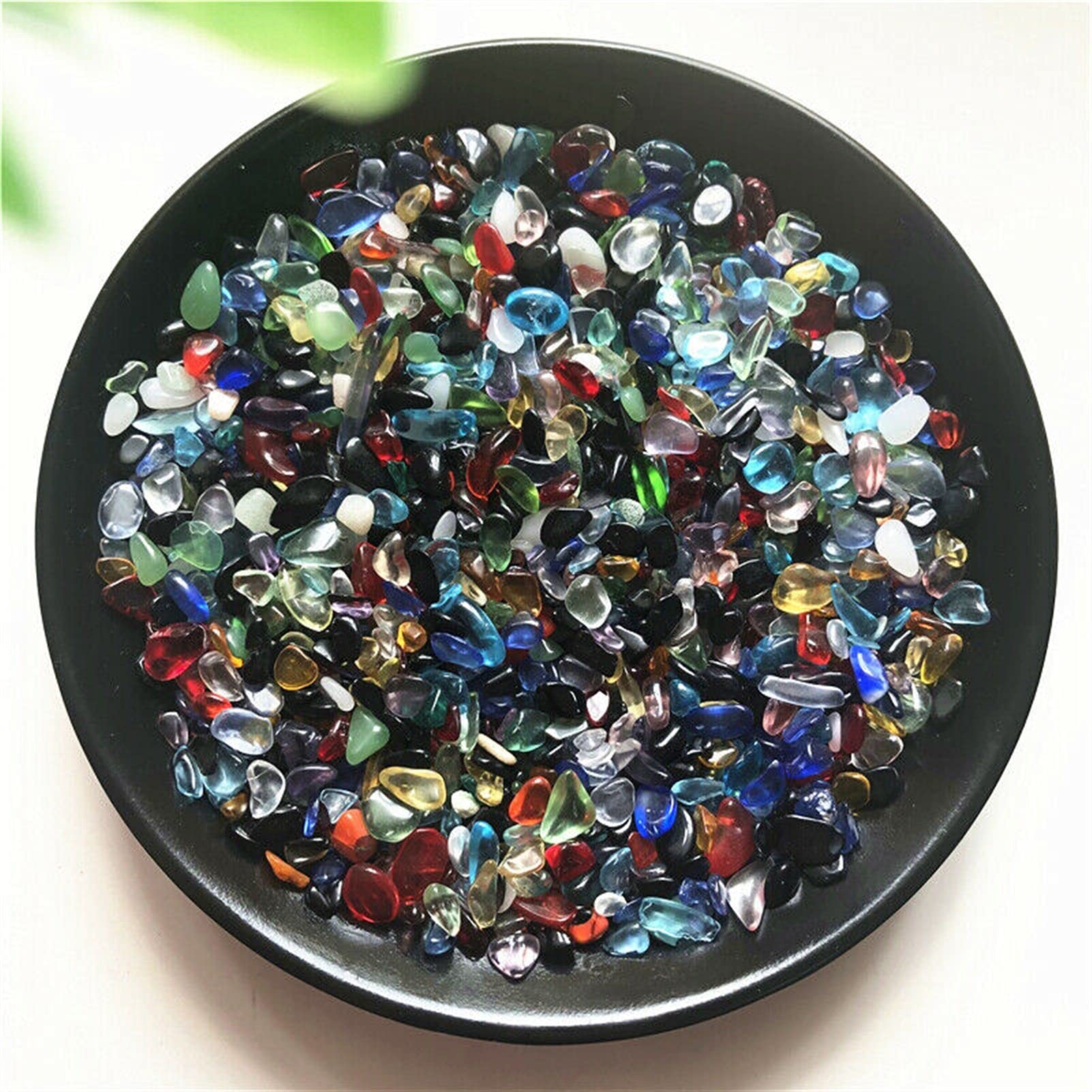 50g 5-8mm Grava Colorida Esmalte de Color Cristal Buda Acuario Pecera Piedras Piedras Naturales y Inicio Colecciones