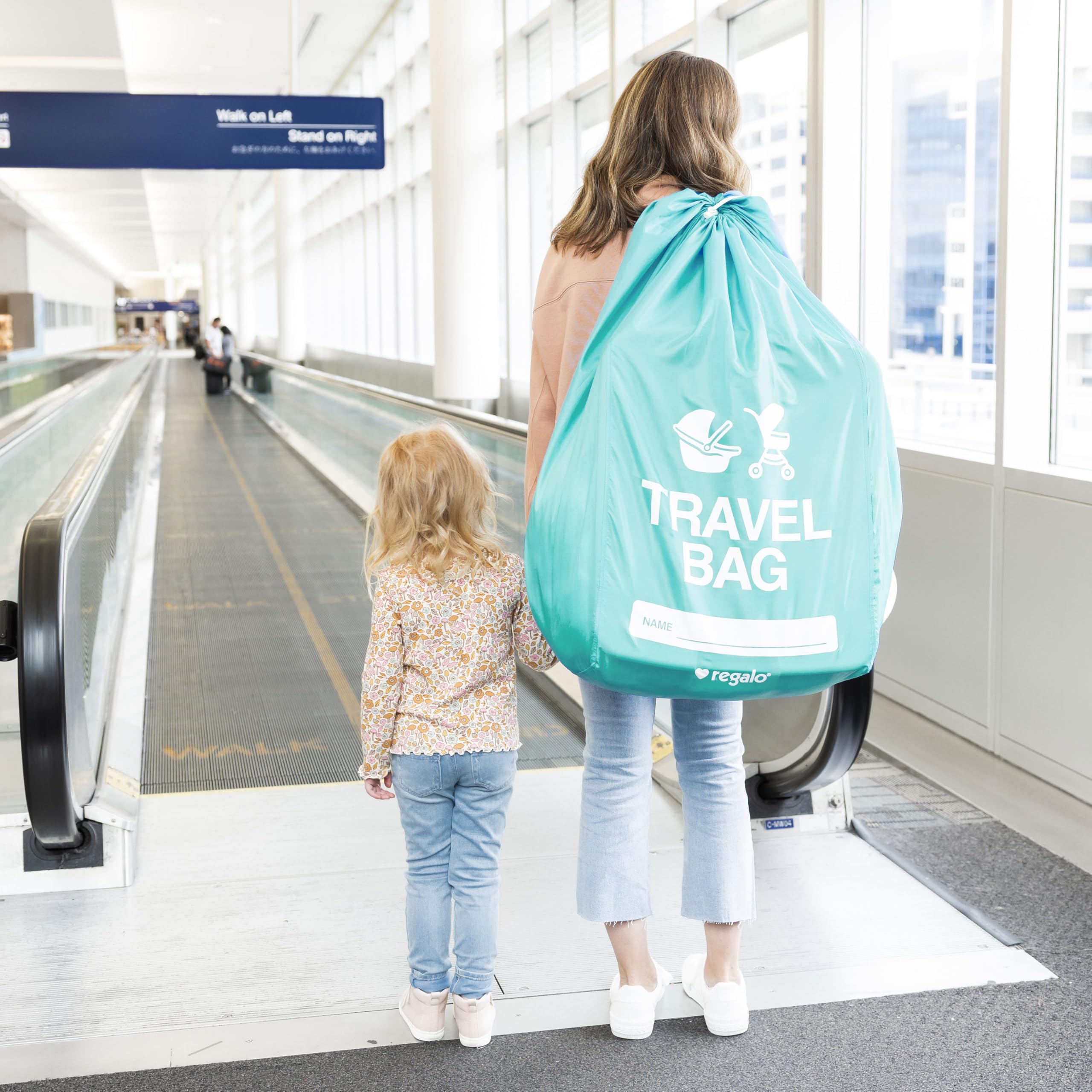 Regalo on The Go Bag Housse pour Poussette Turquoise
