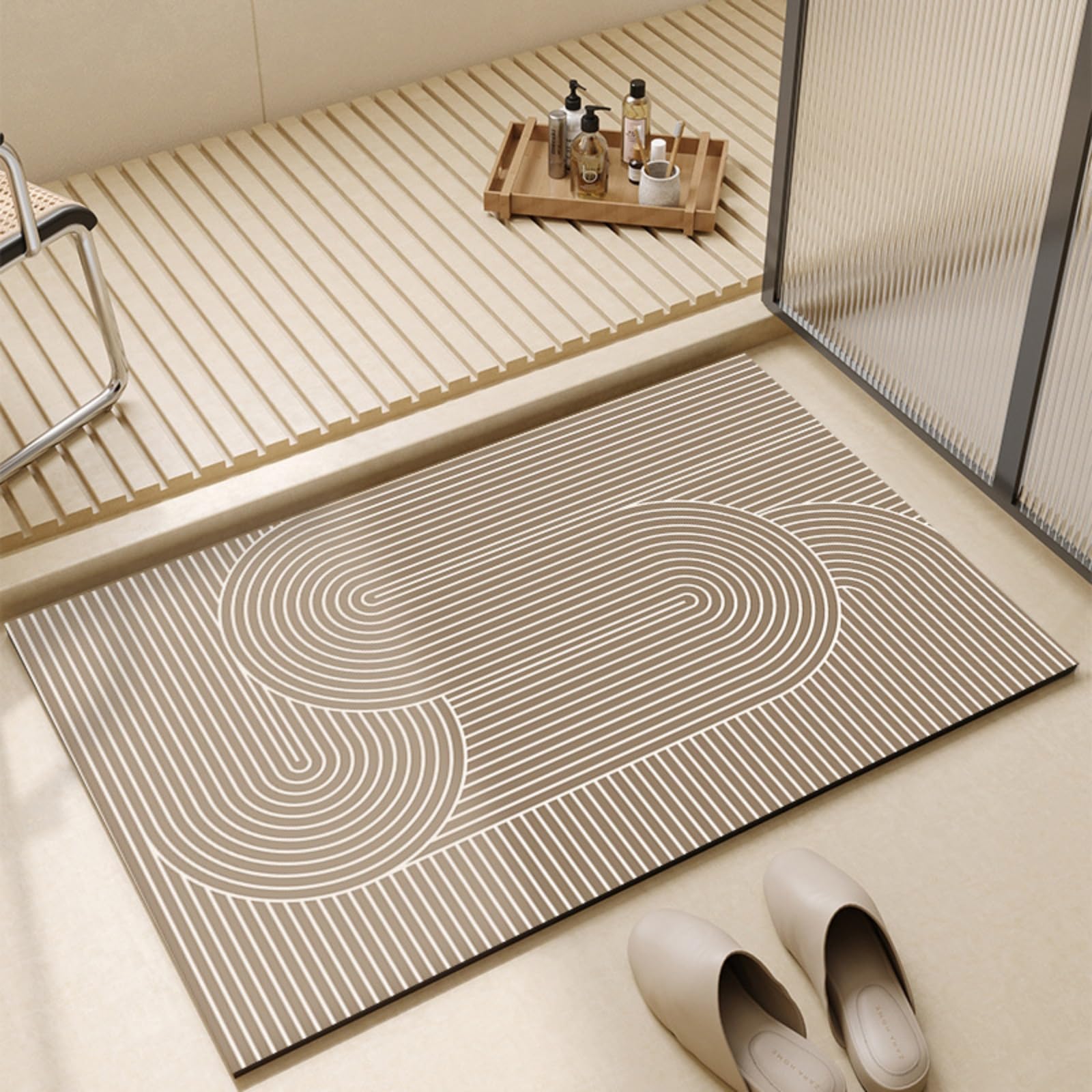 Tapis de cuisine en terre de diatomée 40x60cm absorbant coloris 4