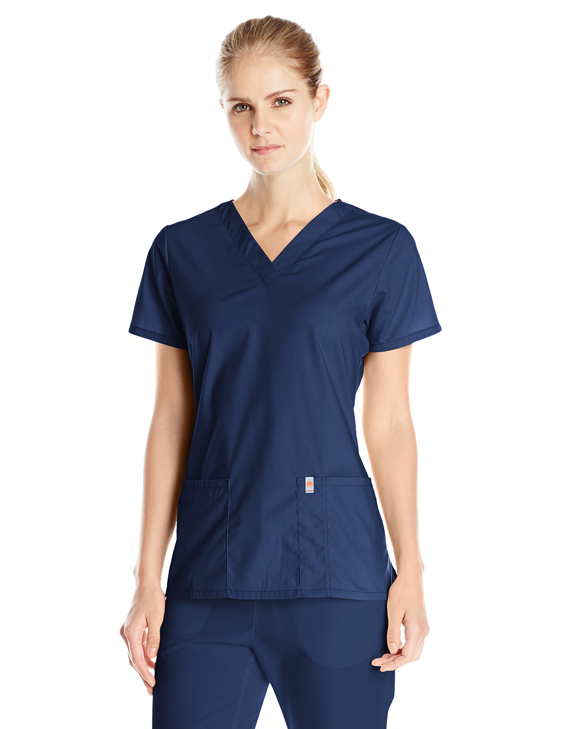 Code HappyWomen's Fit & Flare V-Neck Scrub Top