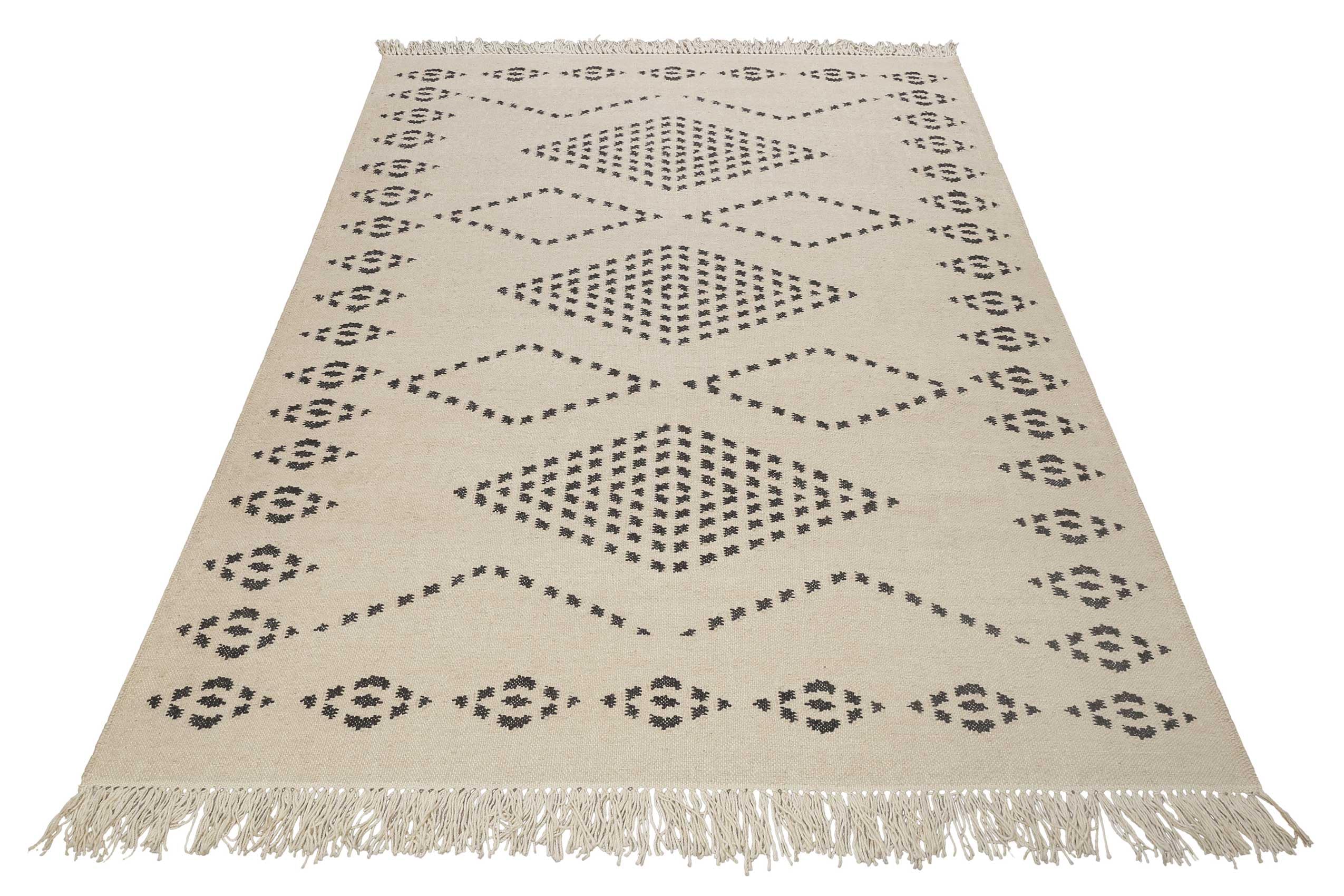 Belmont handgewebter Handweb-Teppich, 200 x 290 cm, beige