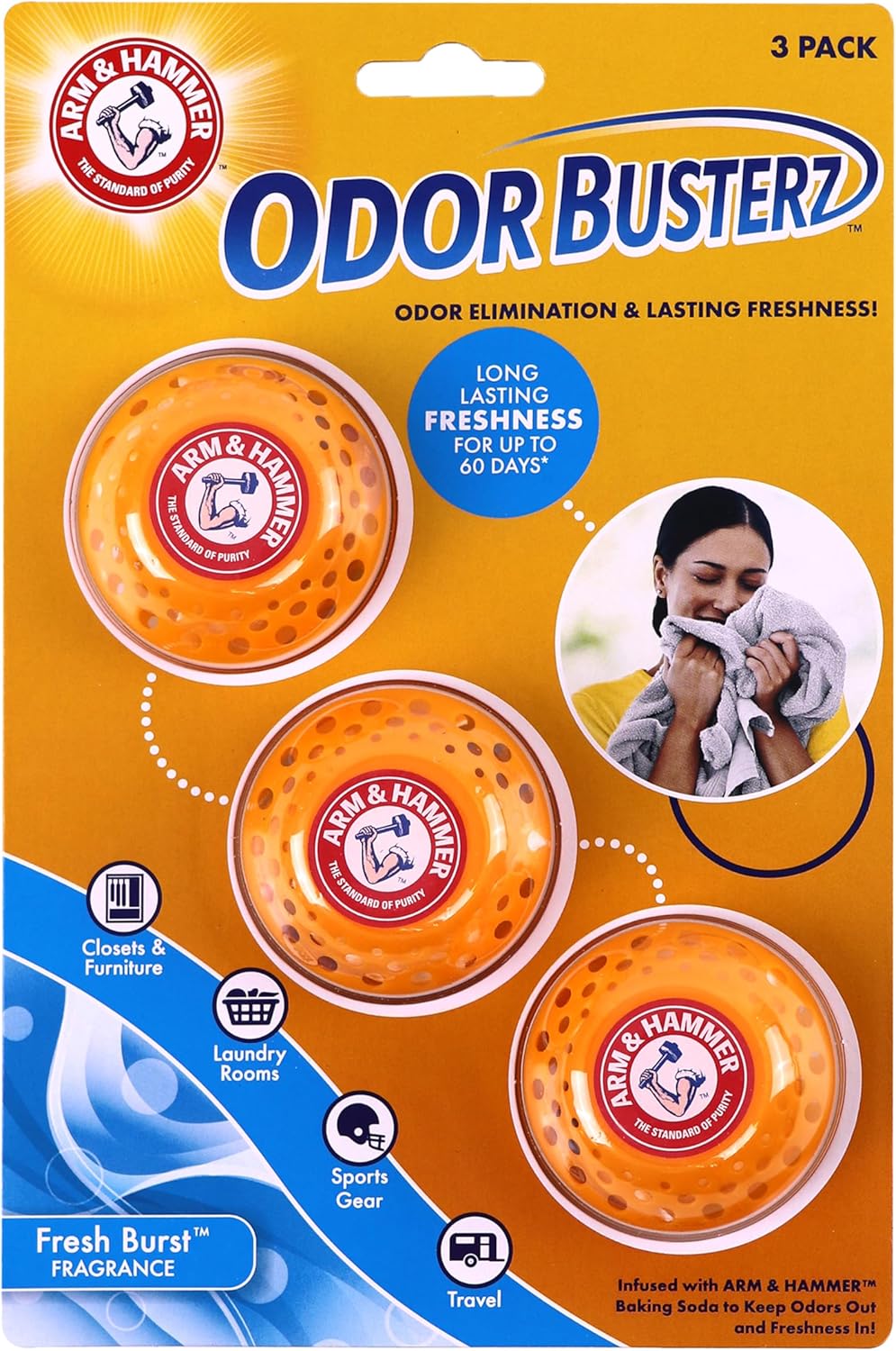 Arm & Hammer Odor Busterz Fresh Burst (3 count) Fresh Burst 1 Count (Pack of 3) - Image 1 of 3