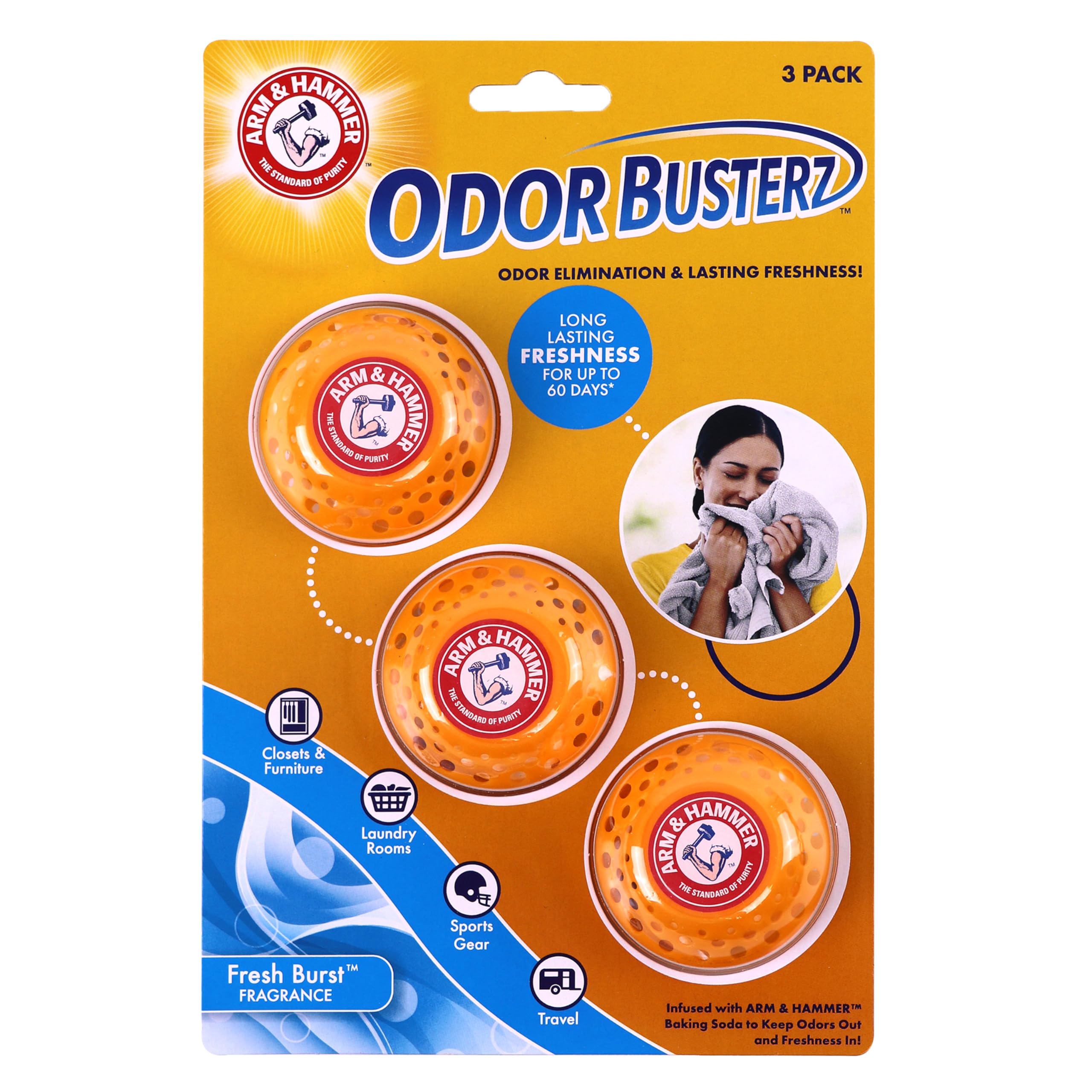 Arm & Hammer Odor Busterz Fresh Burst (3 unidades)