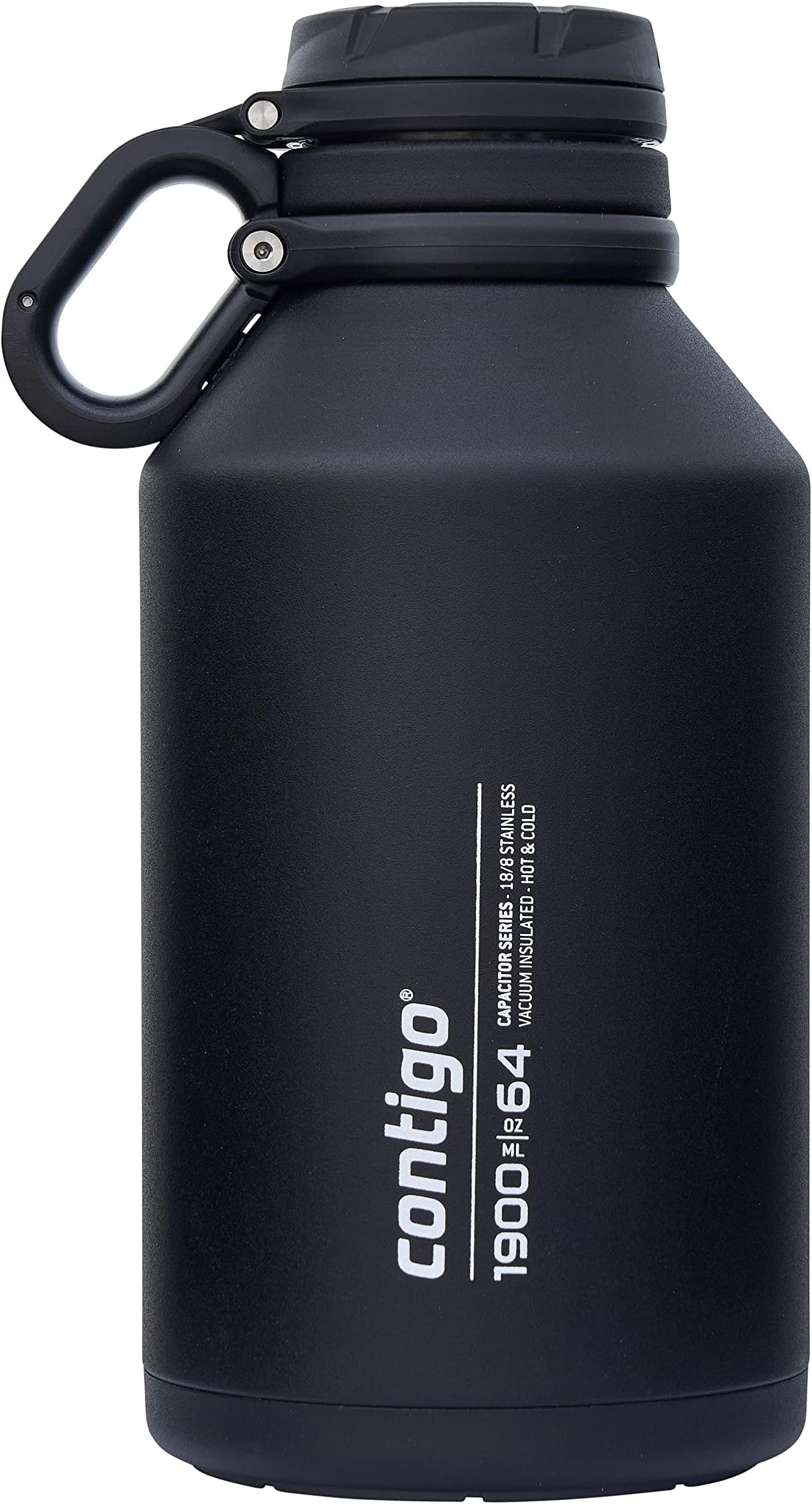 Black Premium Outdoor Grand Stainless Steel Bottle 1.9 Liter 1.9 Liter