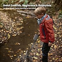 Vista 6 de Bounty Hunter Tracker IV Metal Detector for Adults & Kids – Gold & Silver Finder with Waterproof 8" Coil, 3 Detection Modes, Easy to Use
