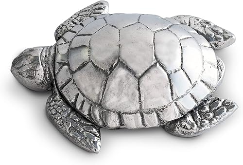 Miniatura 2 de Arthur Court Diseños de aluminio océano tortuga botella barra cerveza herramienta estatuilla decoración decoración abridor 4 pulgadas x 3 pulgadas