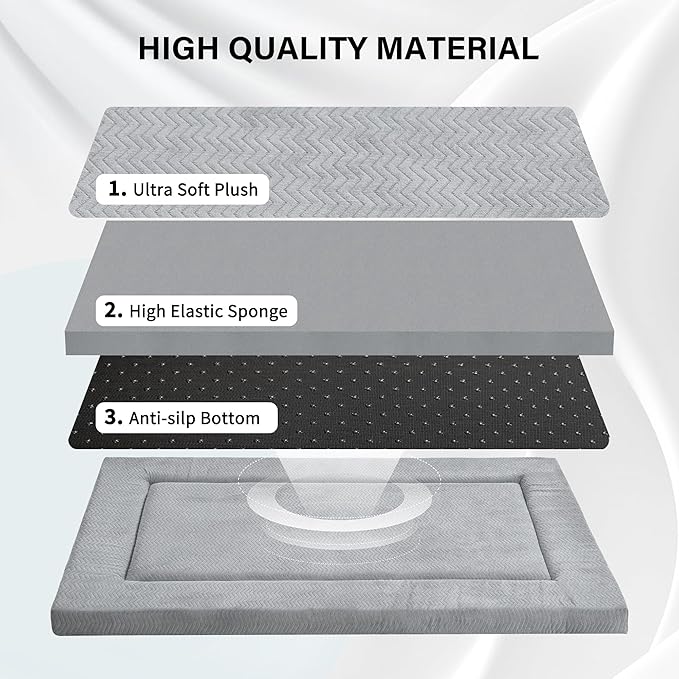 Cama para Perro Grande 119x74cm Lavable Antideslizante miniatura 3