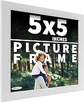 Vista 122 de Poster Palooza Marco de fotos de madera de pino macizo blanco de 18 x 8 Acrílico UV, respaldo de tablero de espuma y accesorios para colgar