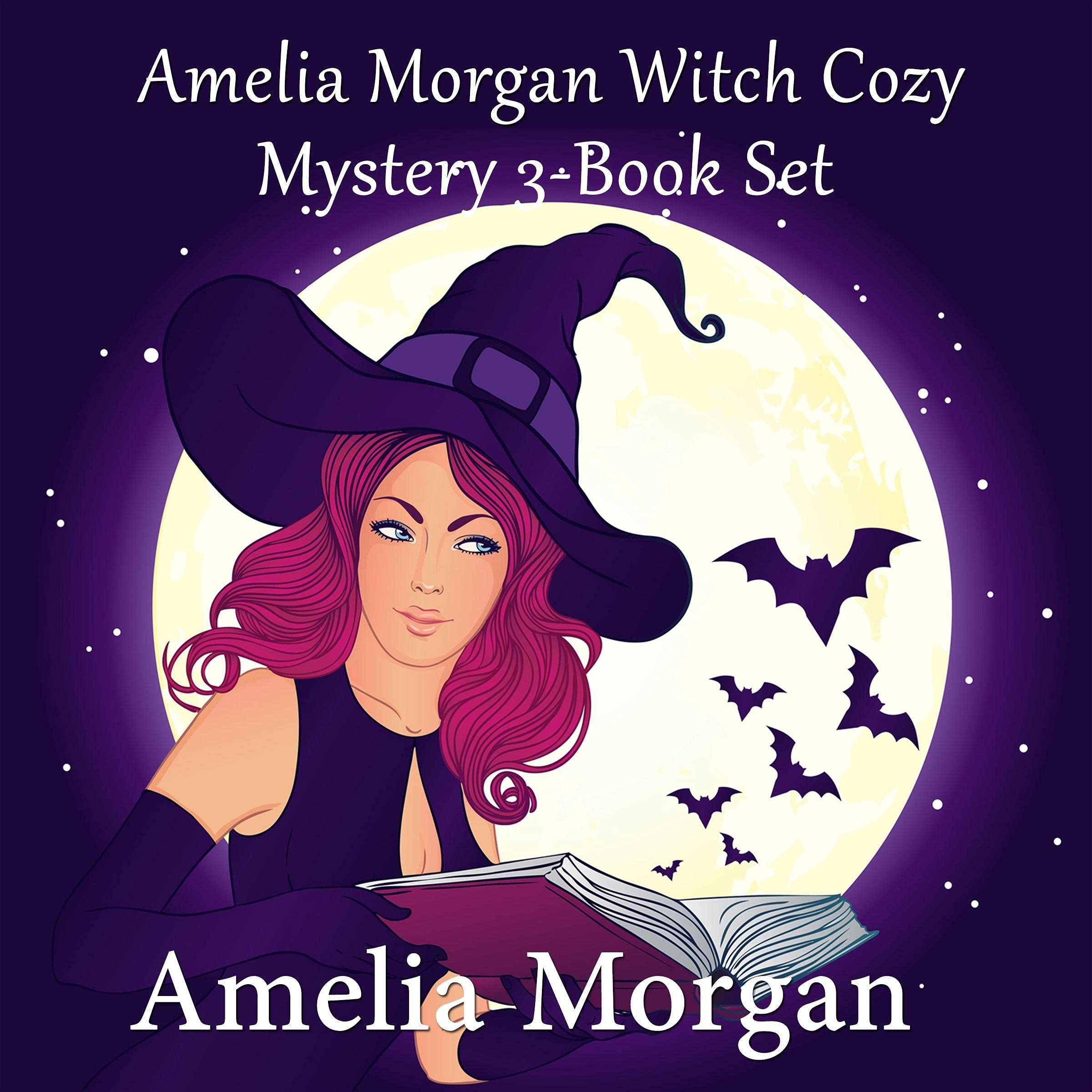 Cover art for Amelia Morgan Witch Cozy Mystery 3-Book Set